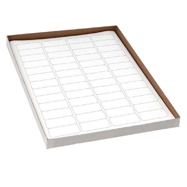 Label Sheets, Cryo, 43x19mm, for Cryovials, 20 Sheets, 52 Labels per Sheet, White, 1040PK